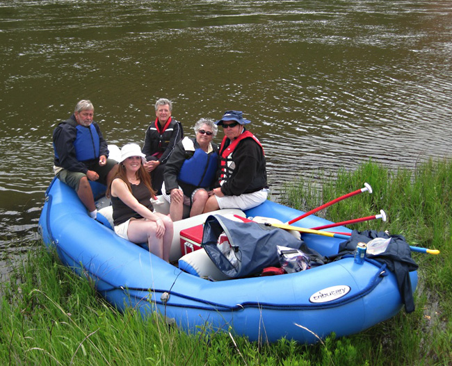 The Crew on the raft